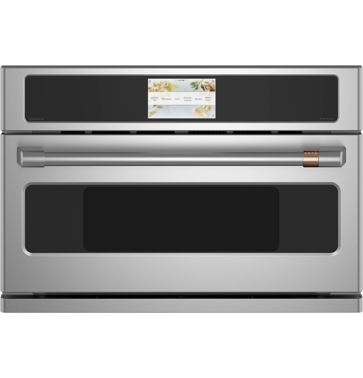 Café - 1.7 Cu. Ft. Convection Built-In Microwave with Sensor Cooking and 240V Five in One Advantium Technology - Stainless Steel