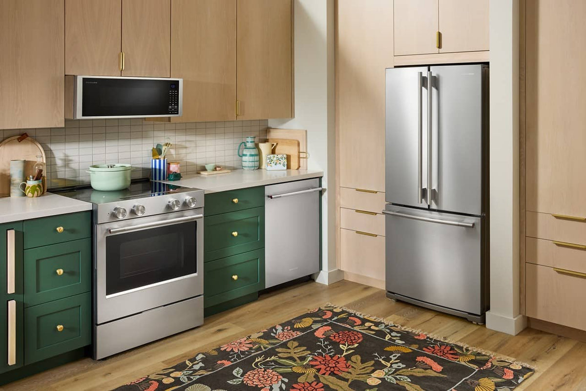 KitchenAid - 30 in. Wide 20 cu. ft. French Door Refrigerator with PrintShield Finish and Interior Dispense - Stainless Steel