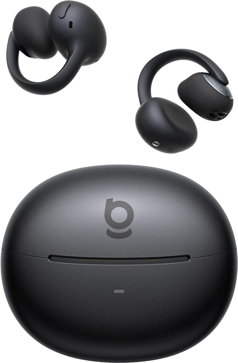Baseus - Bowie MC2 Open-Ear Clip-On Earbuds - LDAC Hi-Res Audio,55-Hour Playtime,IP67 Water Resistance - Black