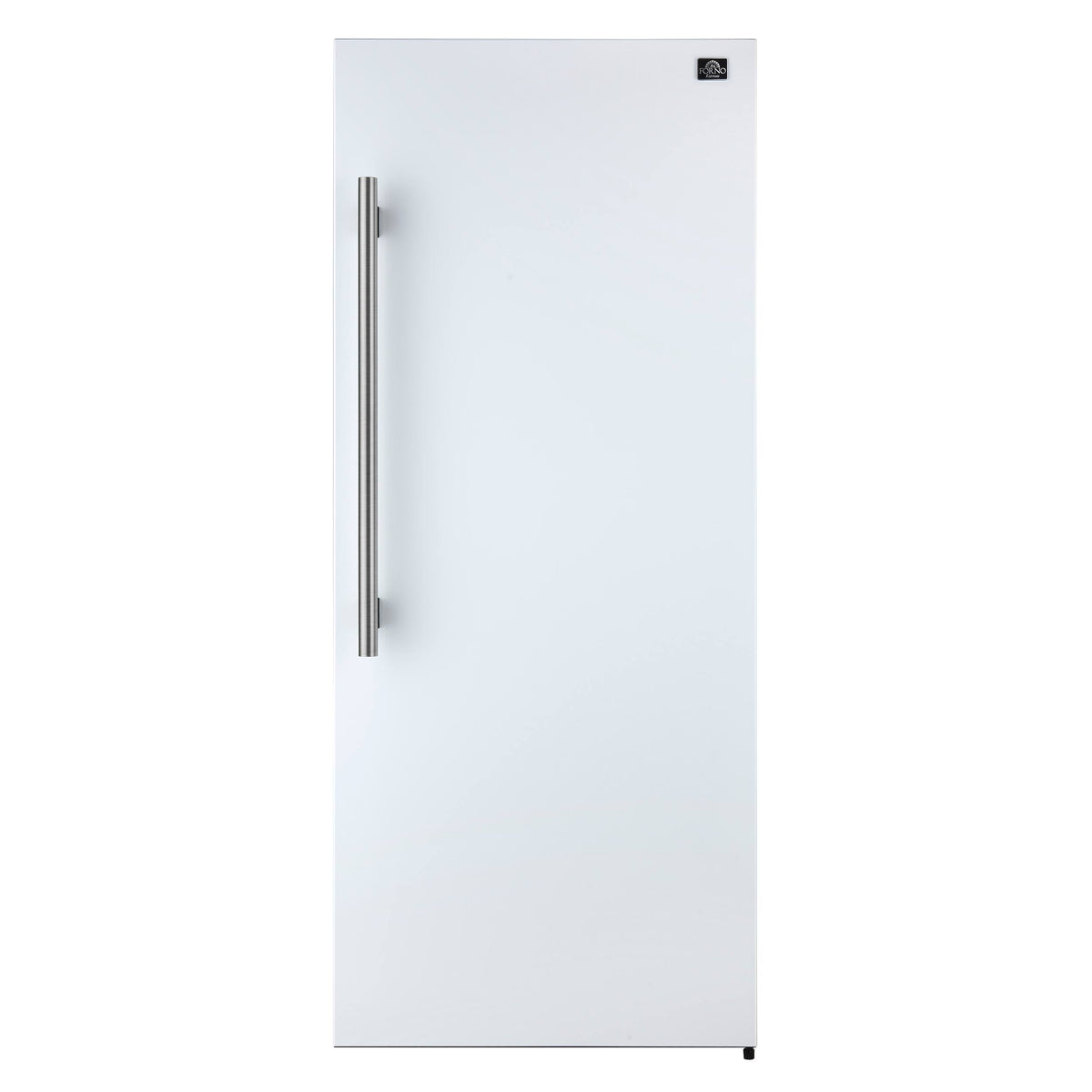 Forno Appliances - Maderno 13.6 Cu. Ft. Right Swing Upright Convertible Freezer with Antique Brass Handles - White