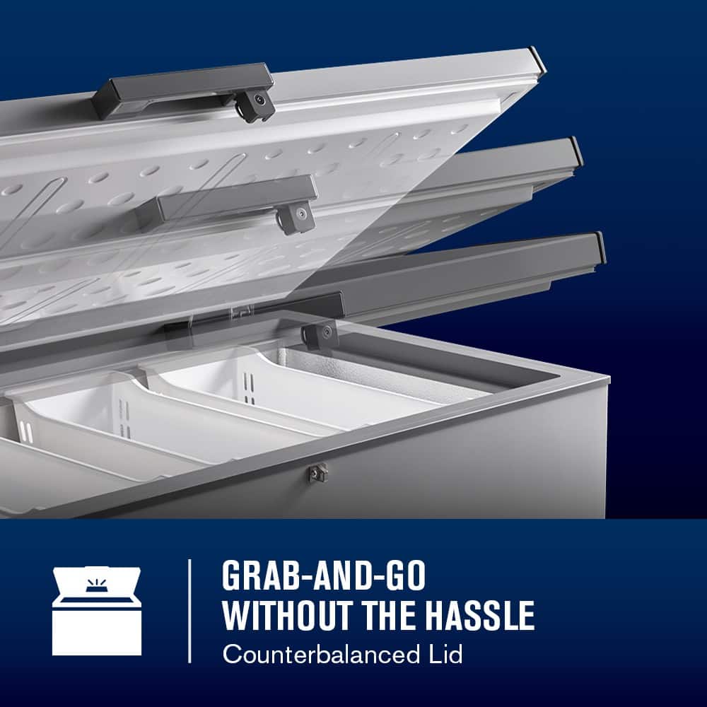 Maytag - Maytag® 16 Cu. Ft. Garage Ready Chest Freezer with Freezer-to-Fridge Convertibility - Gray