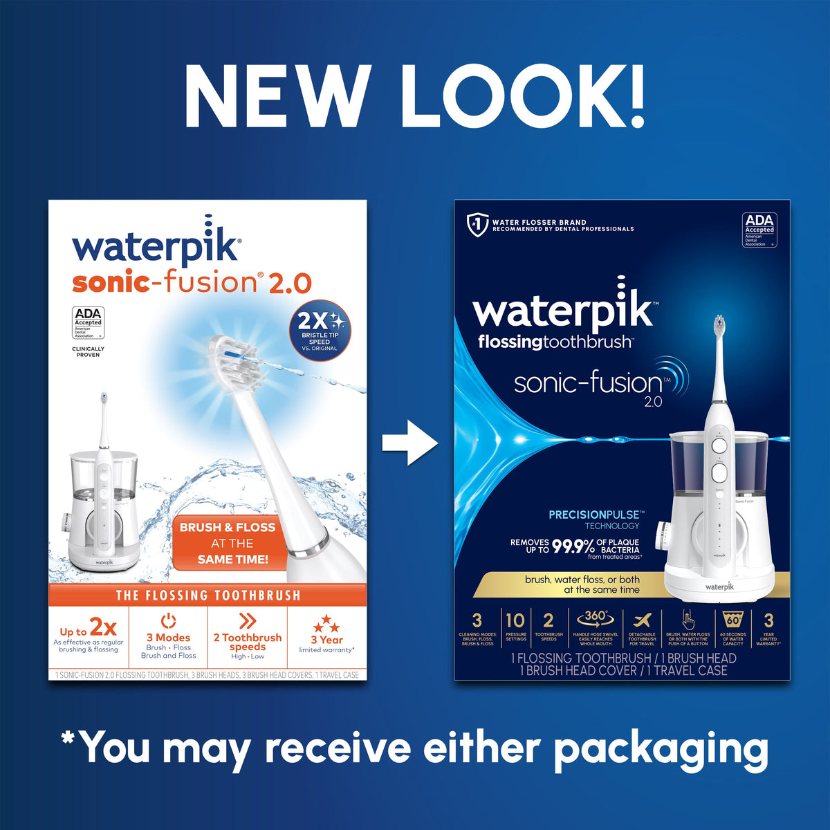 Waterpik - Sonic-Fusion 2.0 - White