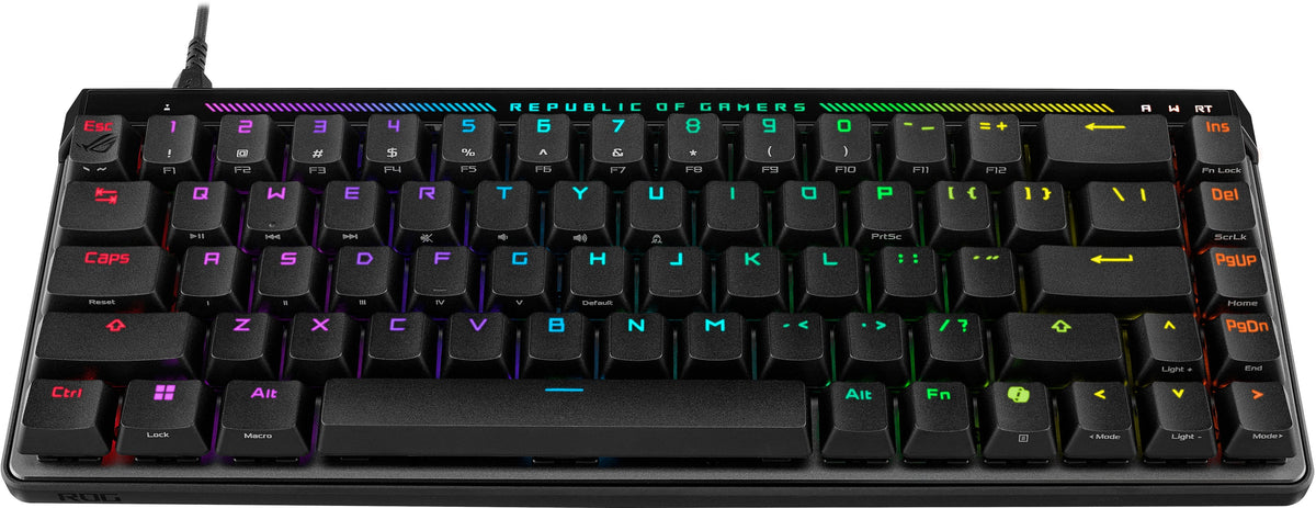 ASUS - ROG Falchion Ace 65% Wired Analog Gaming Keyboard with ROG HFX Magnetic Switches and Rapid Trigger Toggle - Black
