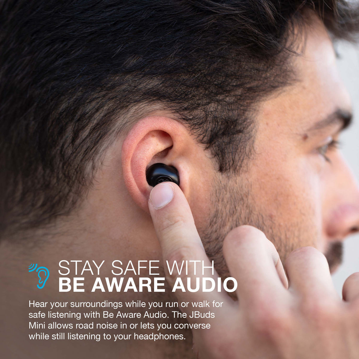 JLab - JBuds Mini True Wireless Earbuds - Black