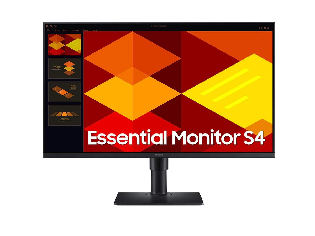 Samsung - 27" (S40GD) IPS Borderless Business Monitor (DisplayPort, HDMI, USB) - Black