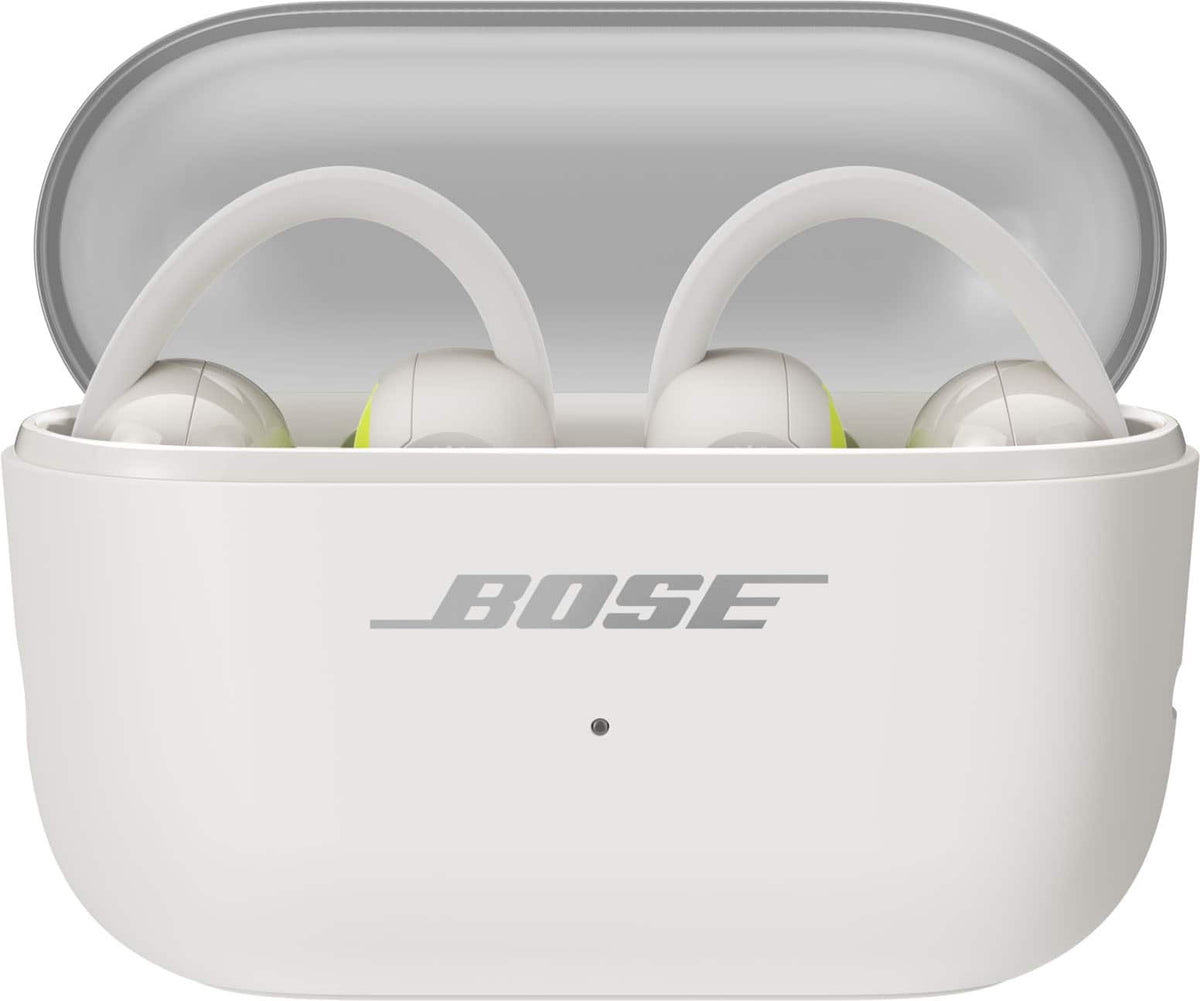 Bose - Sport Open Earbuds Wireless Bluetooth Open-ear Running Earbuds with Secure Fit, and IP54 Sweat Resistance - White Smoke