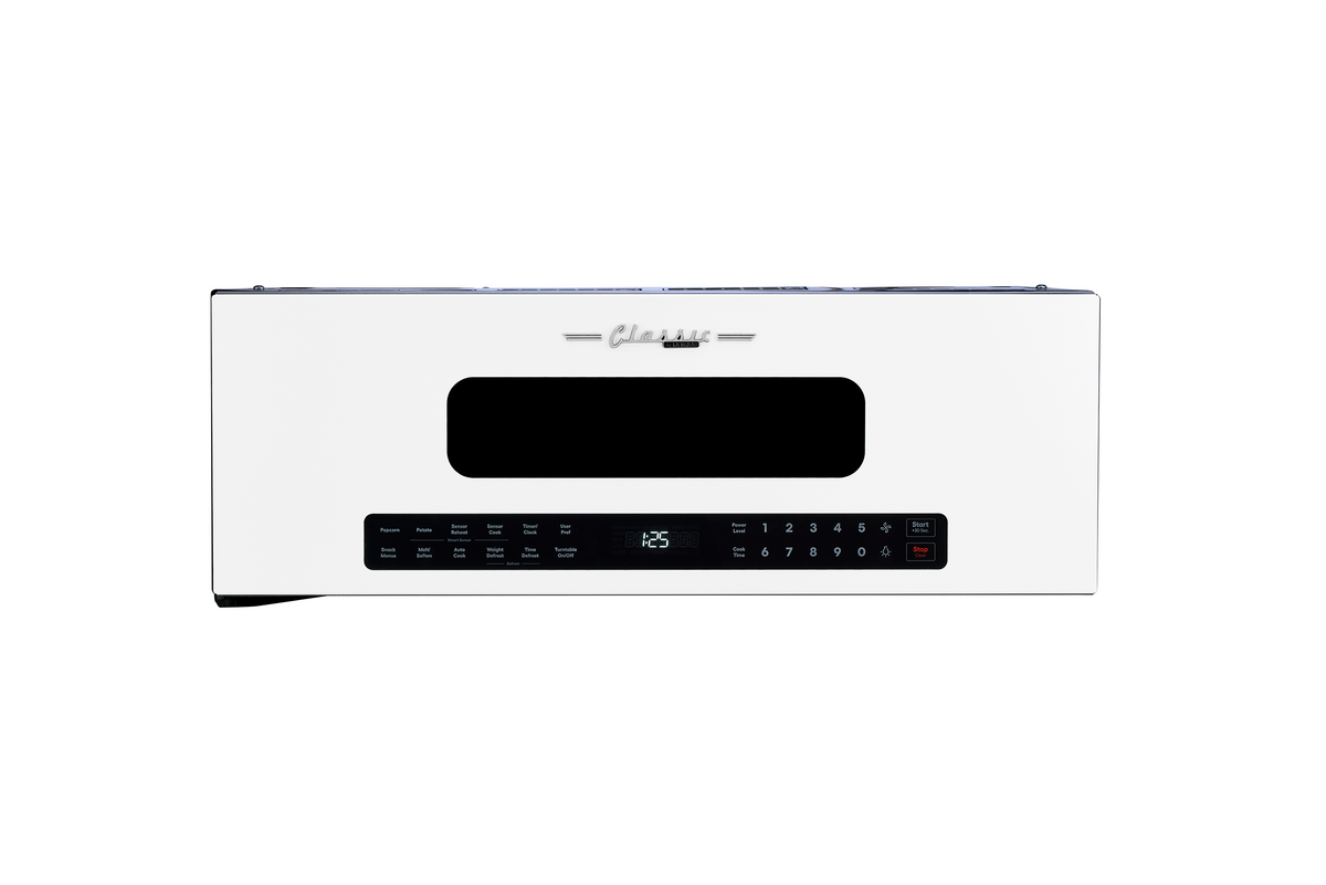 Unique Appliances - 30" Classic Retro Over-the-Range Microwave - Marshmallow White