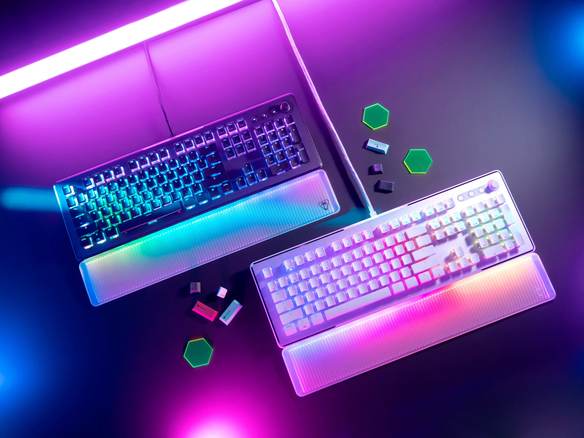 Turtle Beach - Vulcan II Max Full-size Wired Mechanical TITAN Switch Gaming Keyboard with RGB lighting and palm rest for PC - Black