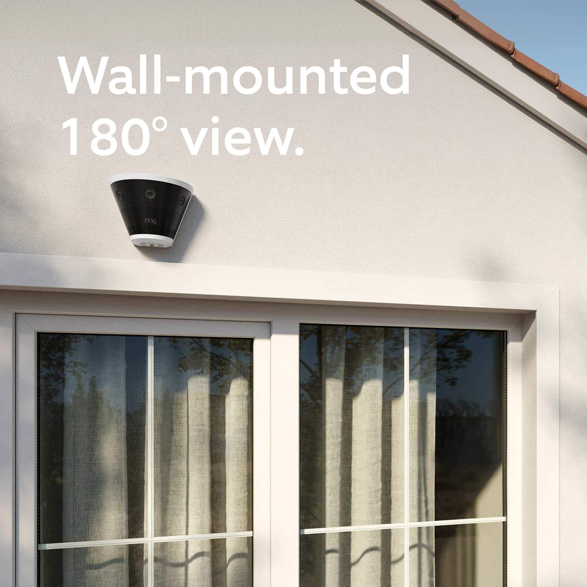 Ring - Elite 180 — Three Retinal 4K Smart Cameras, 180° View, Built for Business, Panorama Control, Plug-In and PoE - Black