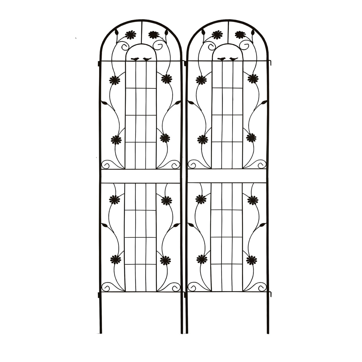 Enrejado de metal para jardín, enrejado inoxidable para plantas trepadoras, soporte para flores de exterior