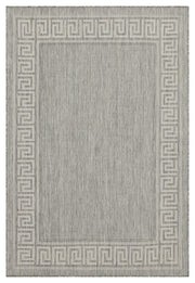 Sunshine - 5'3" X 7'3" Indoor, Outdoor, Area Rug Polypropylene - Silver