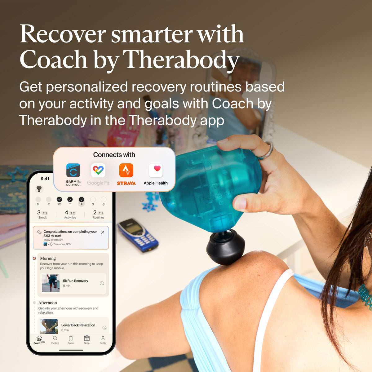 Therabody - Theragun Mini - Limited Edition Y2K Collection - Blue Raspberry