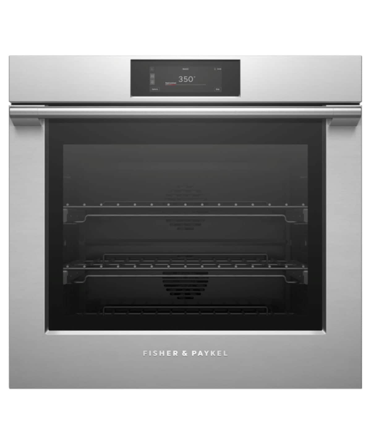Fisher & Paykel - 30" 4.9 Cu. Ft. Single Oven, 6.8" Touchscreen, Self-Cleaning - Stainless Steel