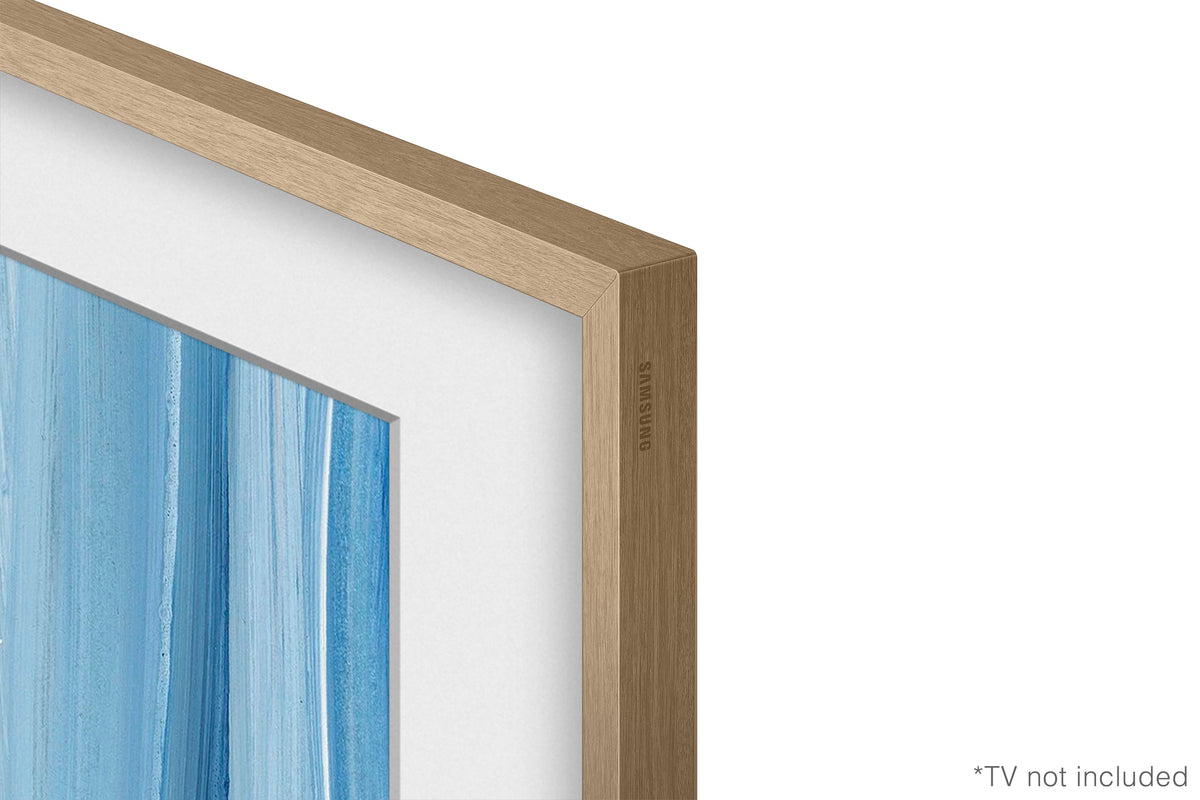 Samsung - 32" The Frame Customizable Bezel - Modern - Teak