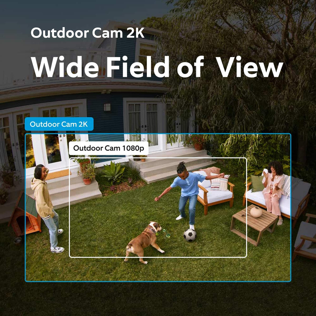 Ring - Outdoor Cam 2K Battery-Powered with Window & Door Sensor, Glass Break Sensor, and Panic Button - White