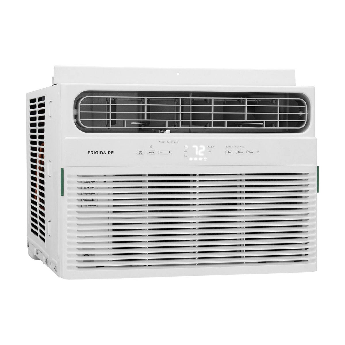 Frigidaire - 115V 8,000 BTU 350 Sq. Ft. Smart Window Air Conditioner with 3,500 BTU Supplemental Heat Function - White