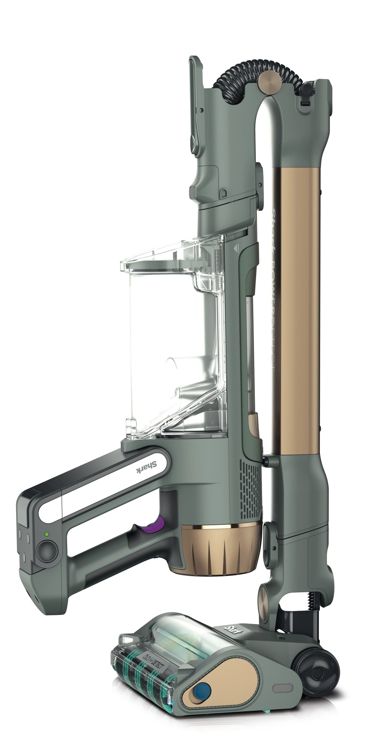 Shark - PowerDetect Reveal Clean & Auto-Empty System, 60 Day XL Capacity, up to 70 mins Runtime - Emerald & Gold