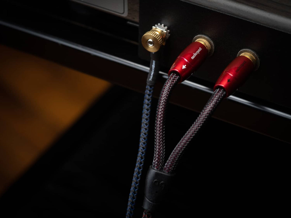 AudioQuest - Red River RCA > RCA 6.6' Analog Audio Interconnect Cable - Red on Black