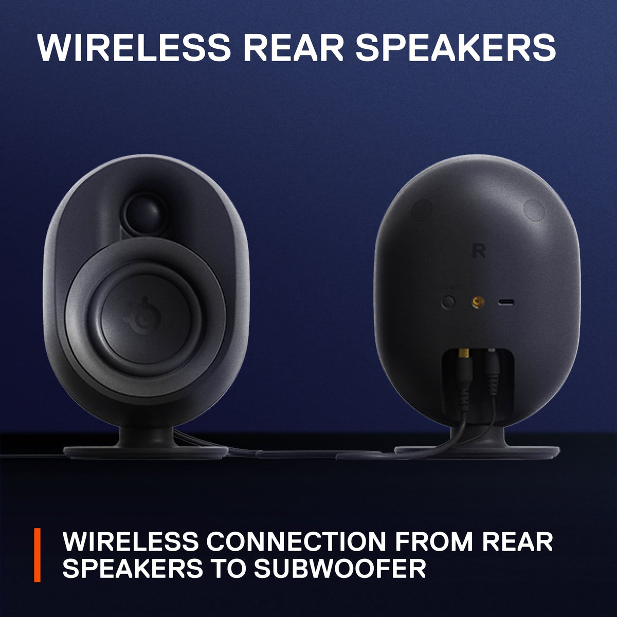 SteelSeries - Arena 9 5.1 Bluetooth Gaming Speakers with RGB Lighting (6 Piece) - Black