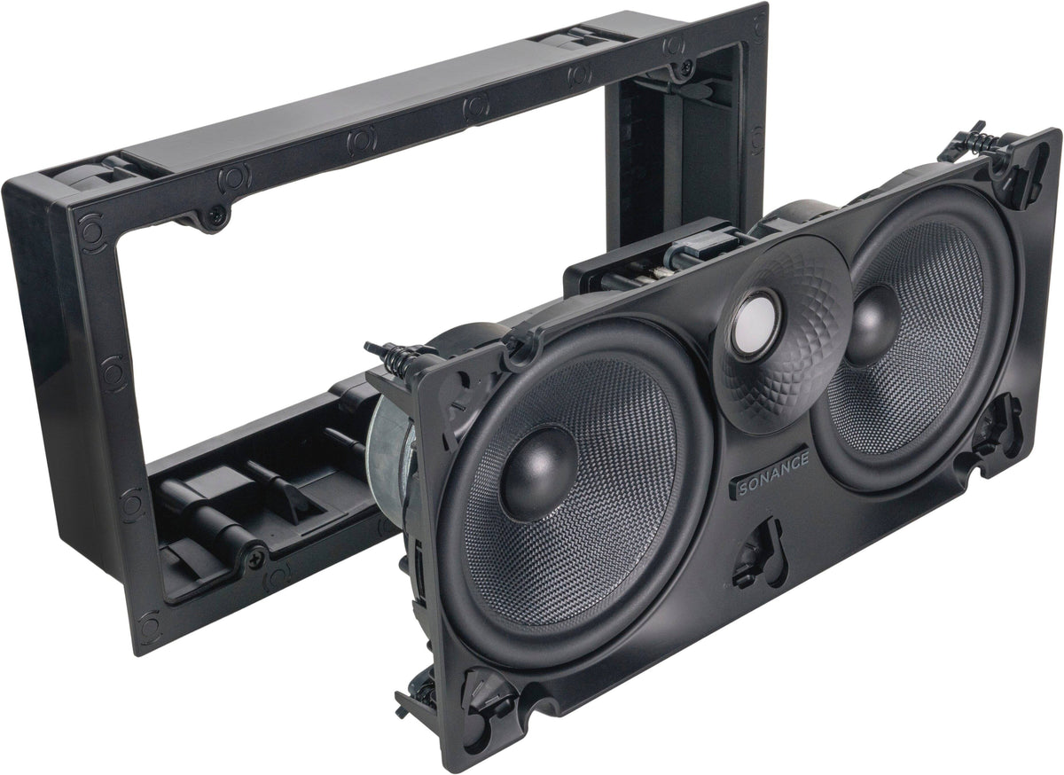Sonance - VX66 LCR SINGLE SPEAKER - Visual Experience Series 6-1/2" 2-Way LCR (Left, Center, or Right) In Wall Speaker (Each) - Paintable White