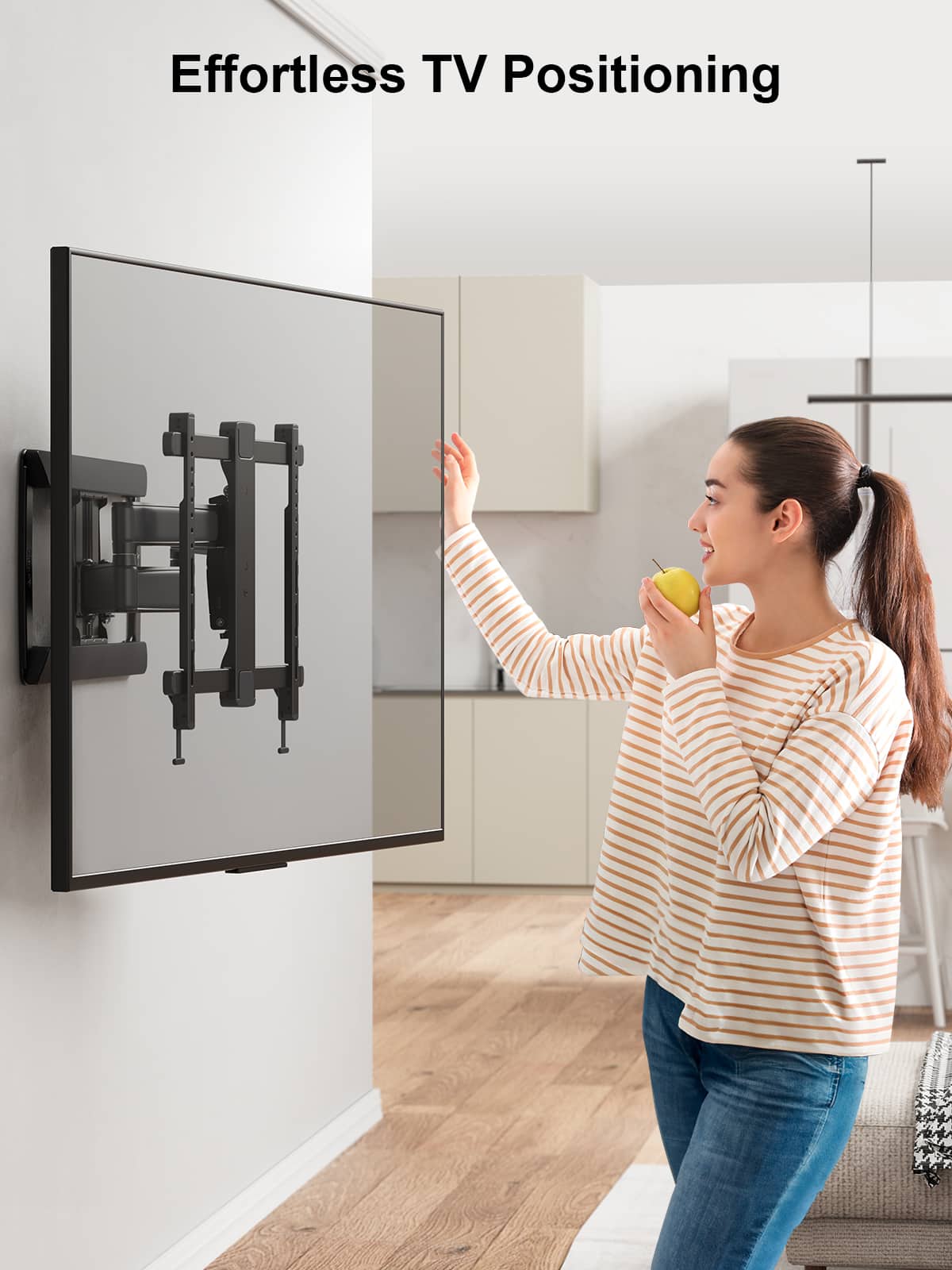 ErgoAV - 39″ to 65″ Full Motion TV Mount - Black