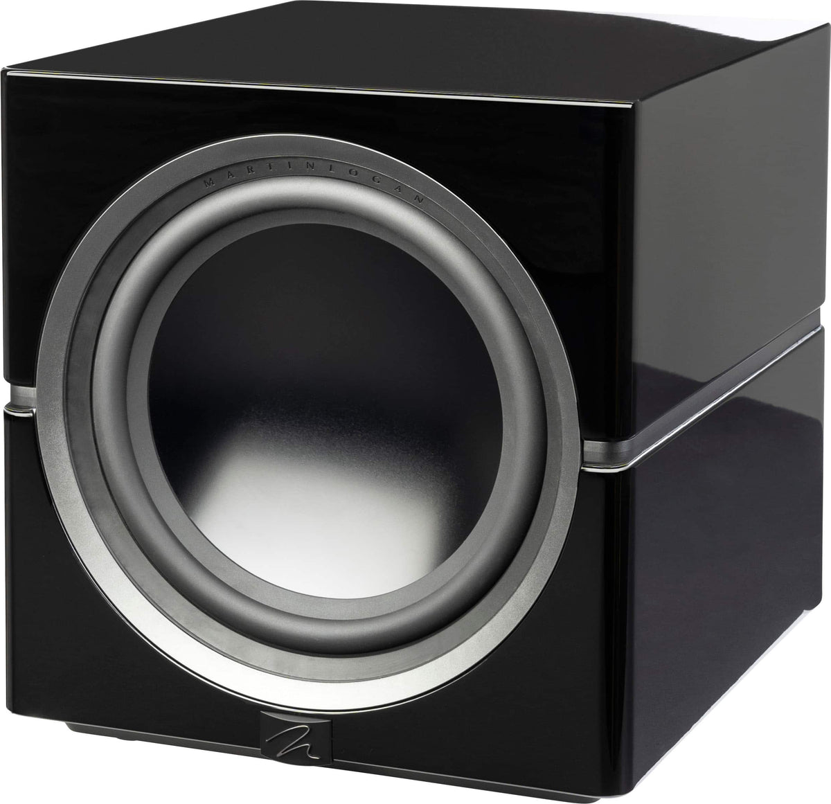 MartinLogan - Dynamo 12, 12” Sealed, Powered Subwoofer, with Magnitude MT-1.6kW Amplifier, Sub Control App, and Wireless Built-In - Gloss Black