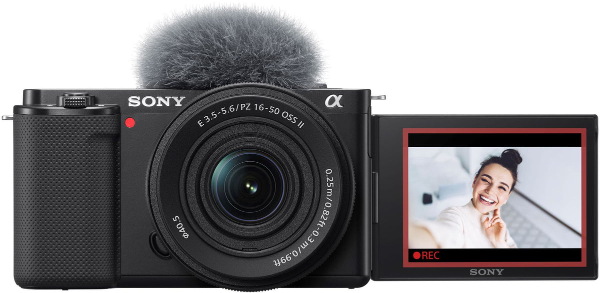 Sony - Alpha ZVE10: APS-C Content Creators’ Camera - Black