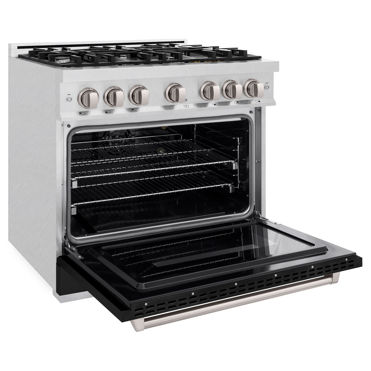 ZLINE - 36 in. Wide 6 Burner Classic Gas Range and Convection Oven (CGRS-BLM-36) - White Matte