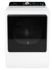 Midea - 7.4 Cu. Ft. Extra-Large Capacity Gas Dryer with QuadSensor Dry - White