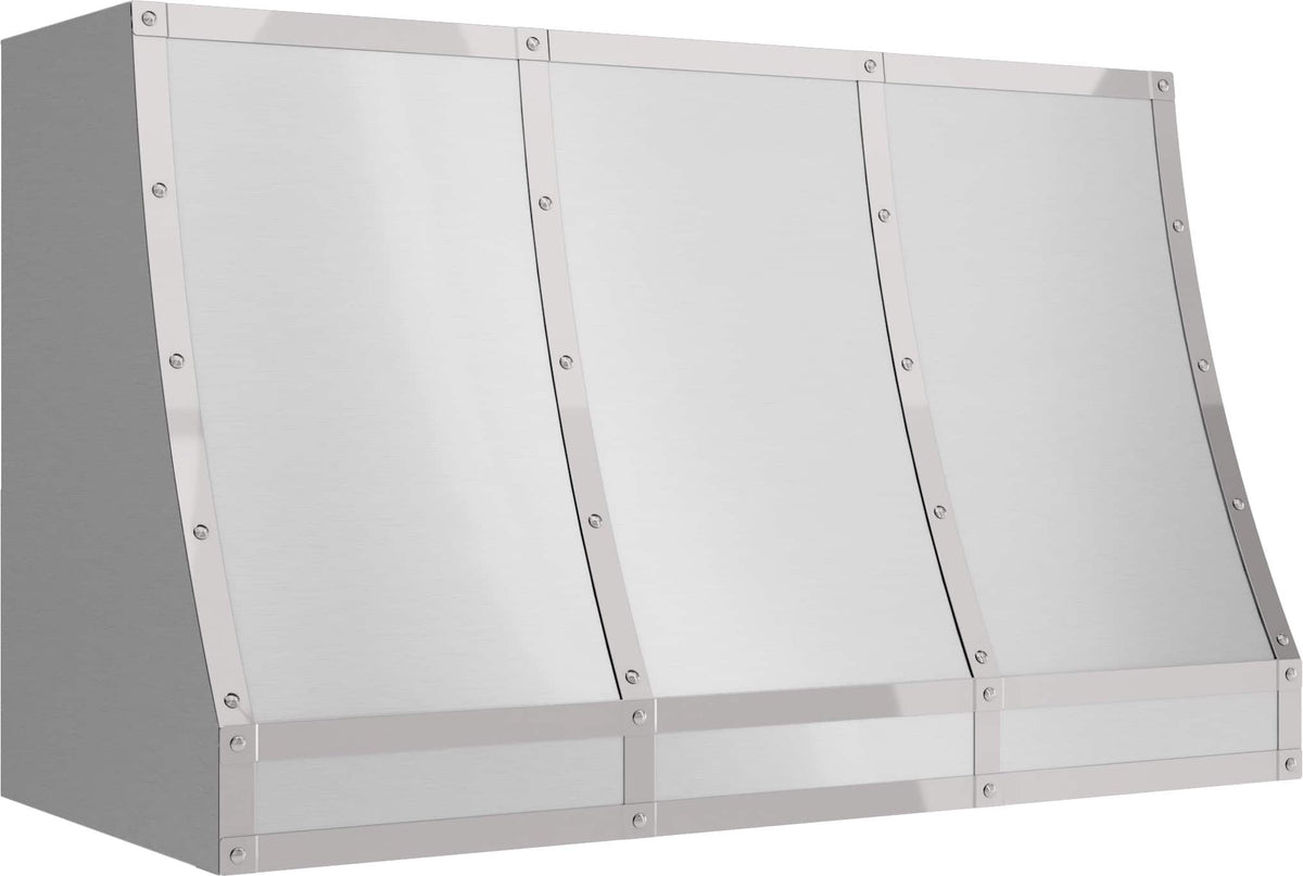 Zephyr - 48 inches - Convertible - Shell Range Hood - Stainless Steel