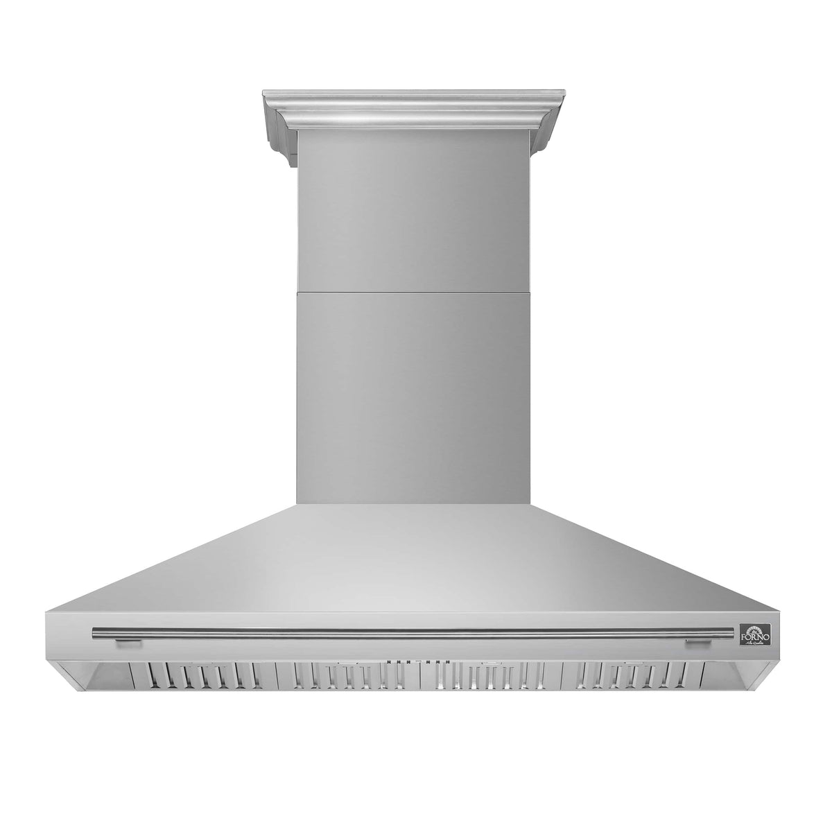 Forno Appliances - 60 inches - Externally Vented & Recirculating - Wall Range Hood - Silver