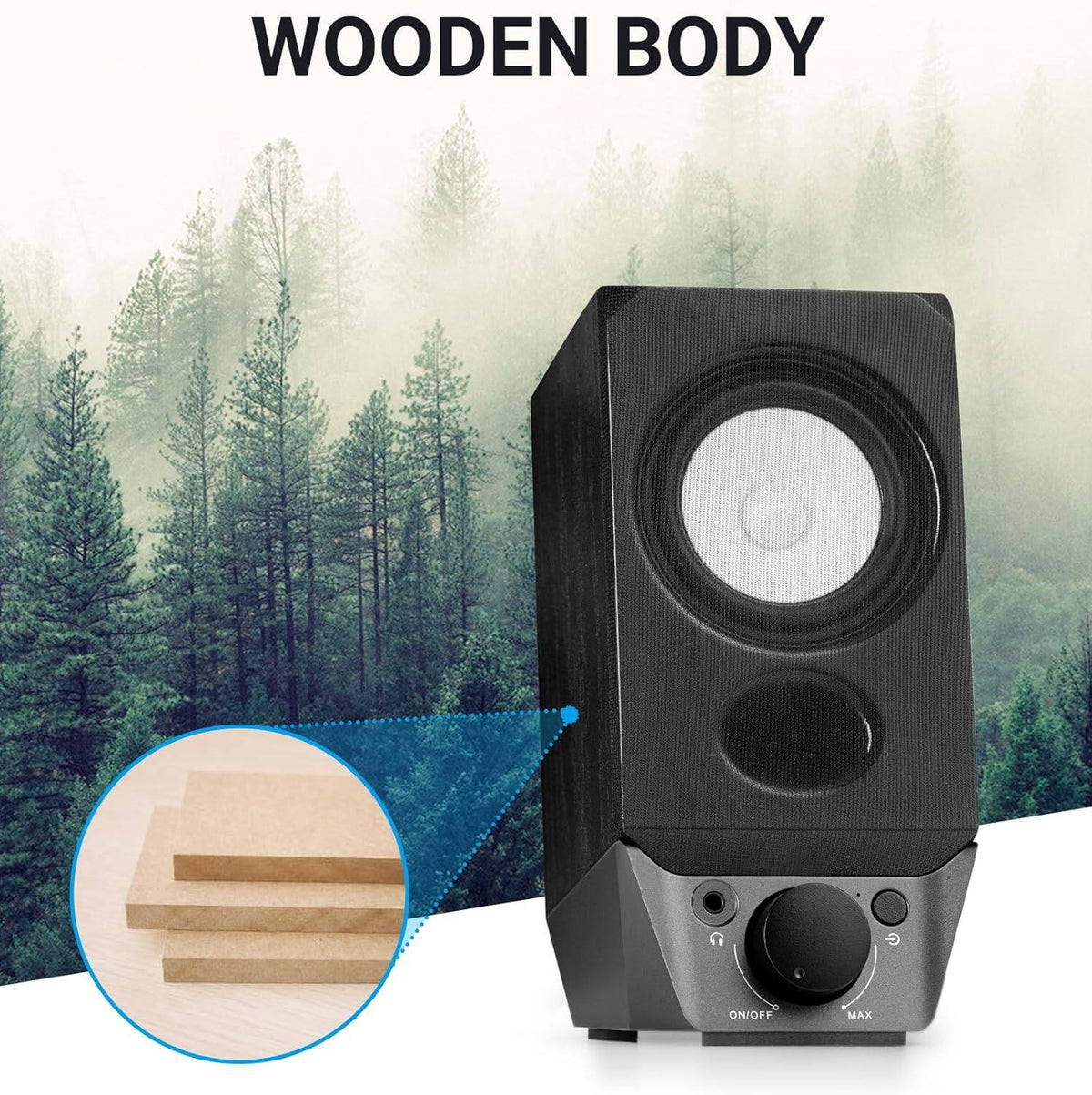 Edifier - R19BT 2.0 Bluetooth Bookshelf Speakers (Pair) - Black