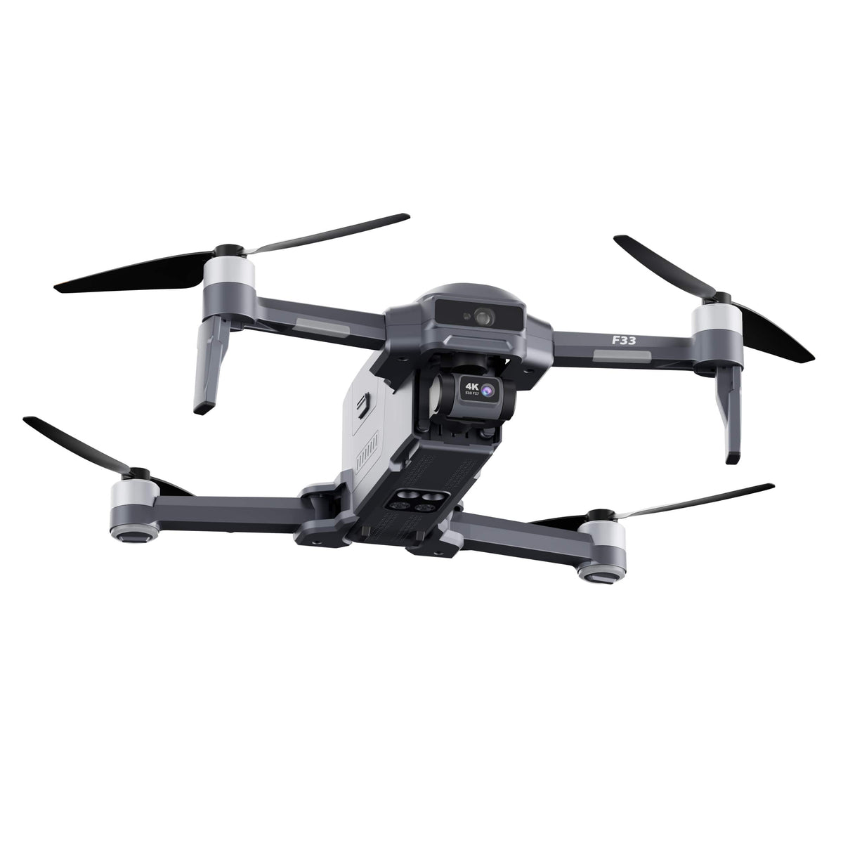 Contixo - F33 Vortex 4K GPS Drone with 2-Axis Gimbal, 6KM Range, 40-Min Flight, 5.5" HD Screen & Brushless Motor - Dark Gray