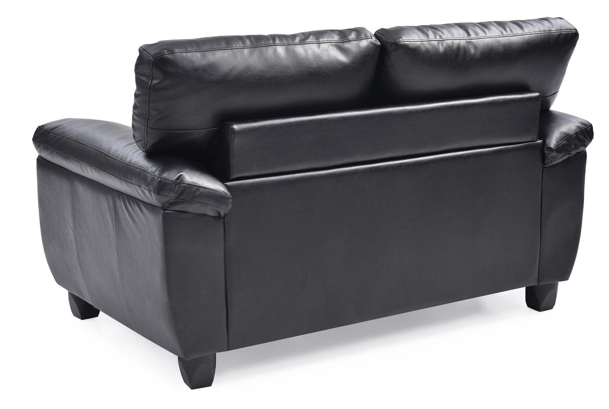Stylish Loveseat With Padded Arms