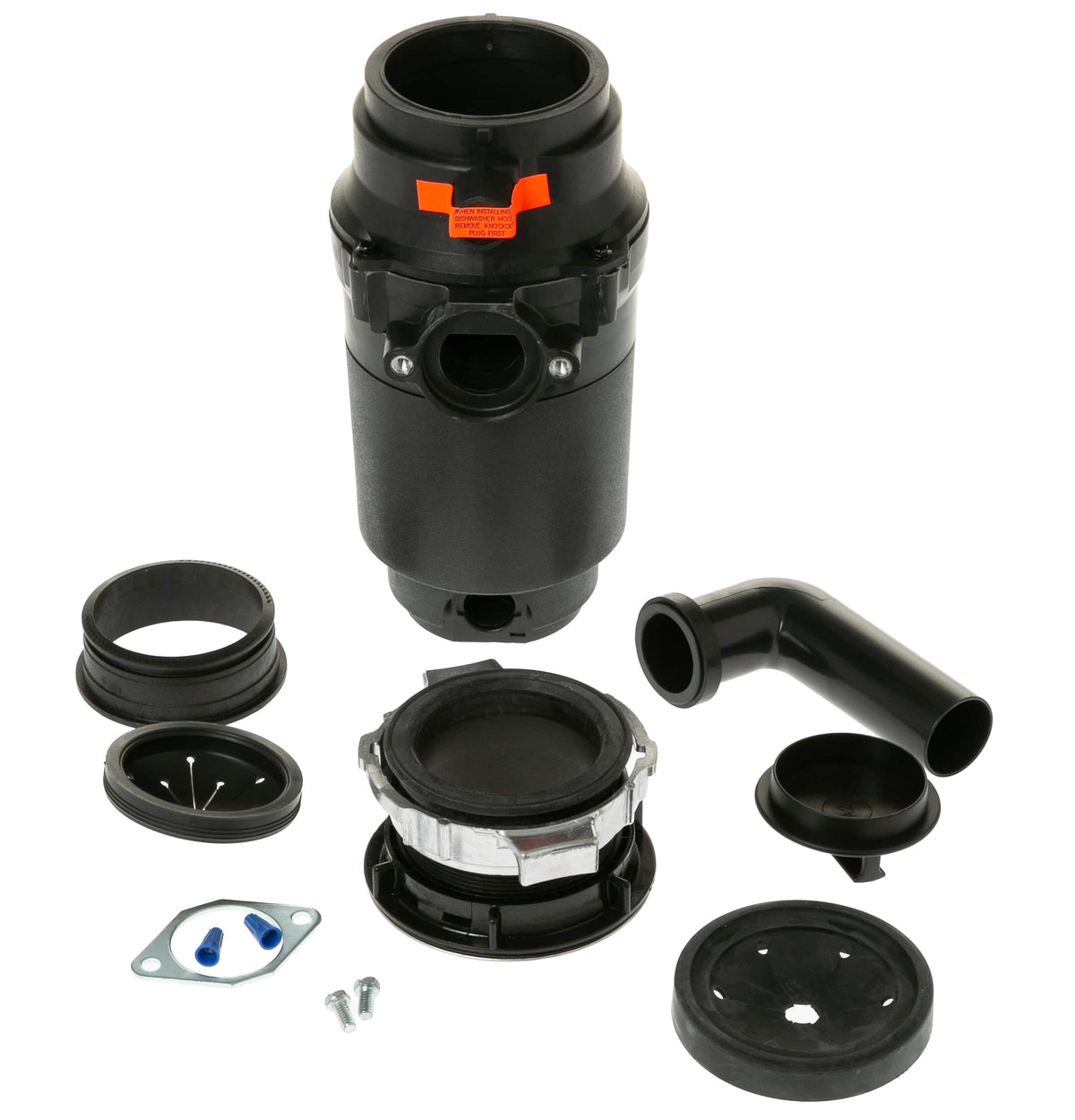 GE - 1/2 HP Continuous Feed Garbage Disposer - Black