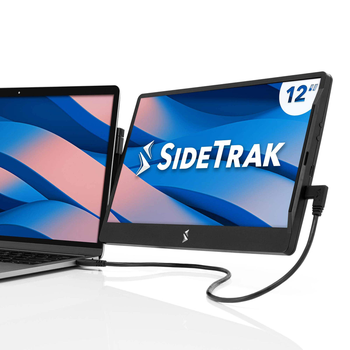 SideTrak - Swivel 12.5" Attachable Portable Monitor - Black