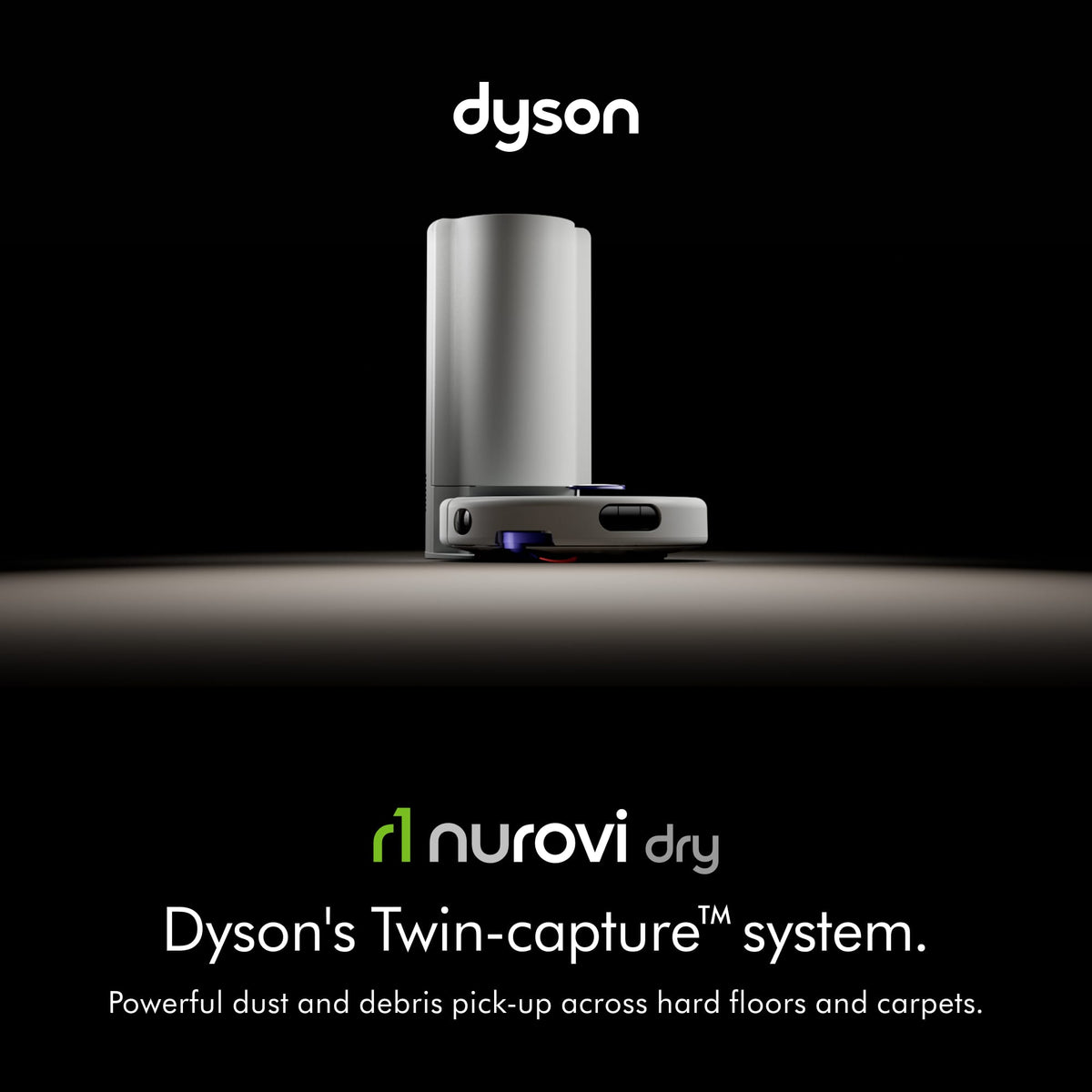Dyson - r1 Nurovi Dry Robot Vacuum - Silver/Vinca Blue