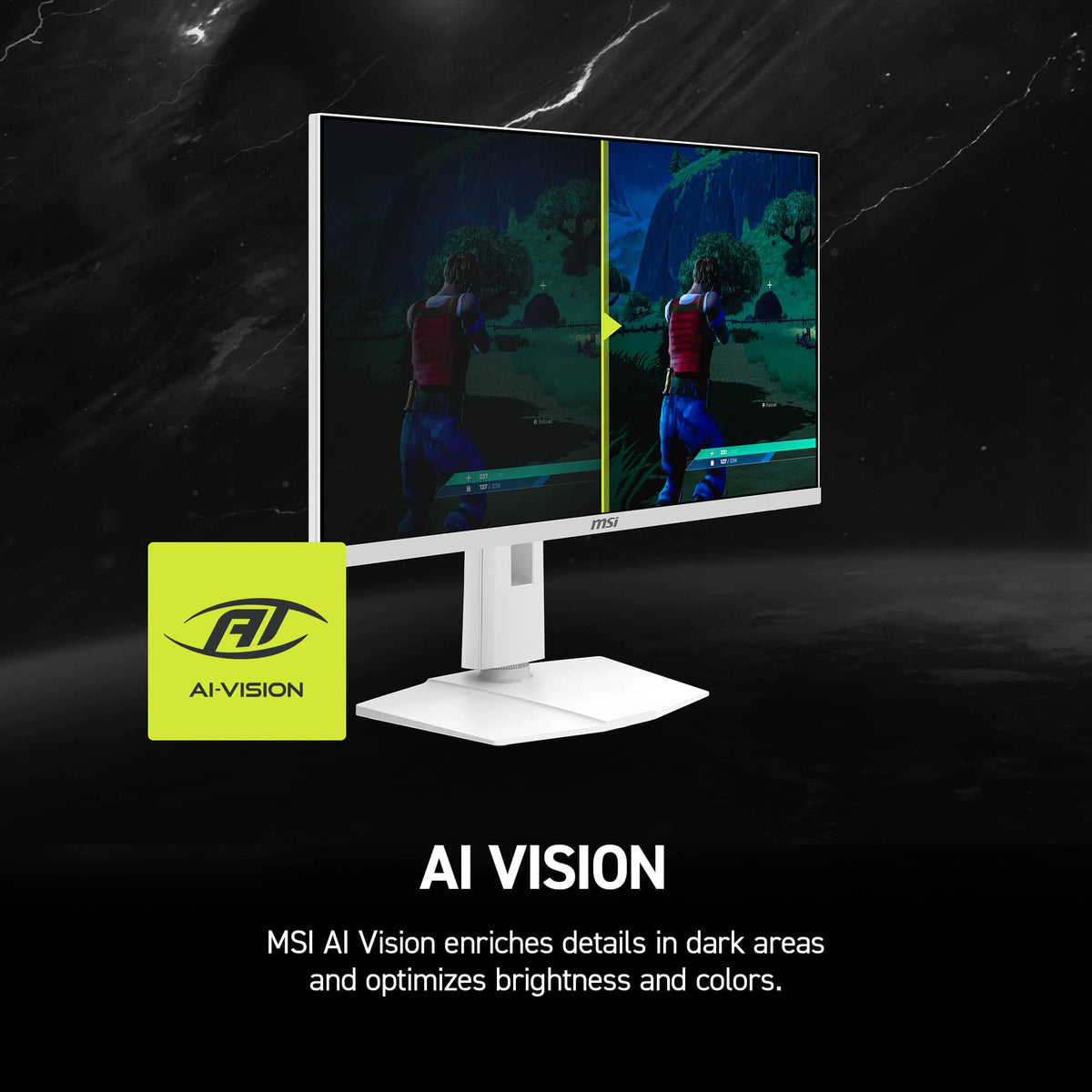 MSI - MAG 274QRFW X32 Rapid IPS LCD 27" QHD 320Hz 0.5ms FreeSync Gaming Monitor with HDR400 (DisplayPort, HDMI) - White