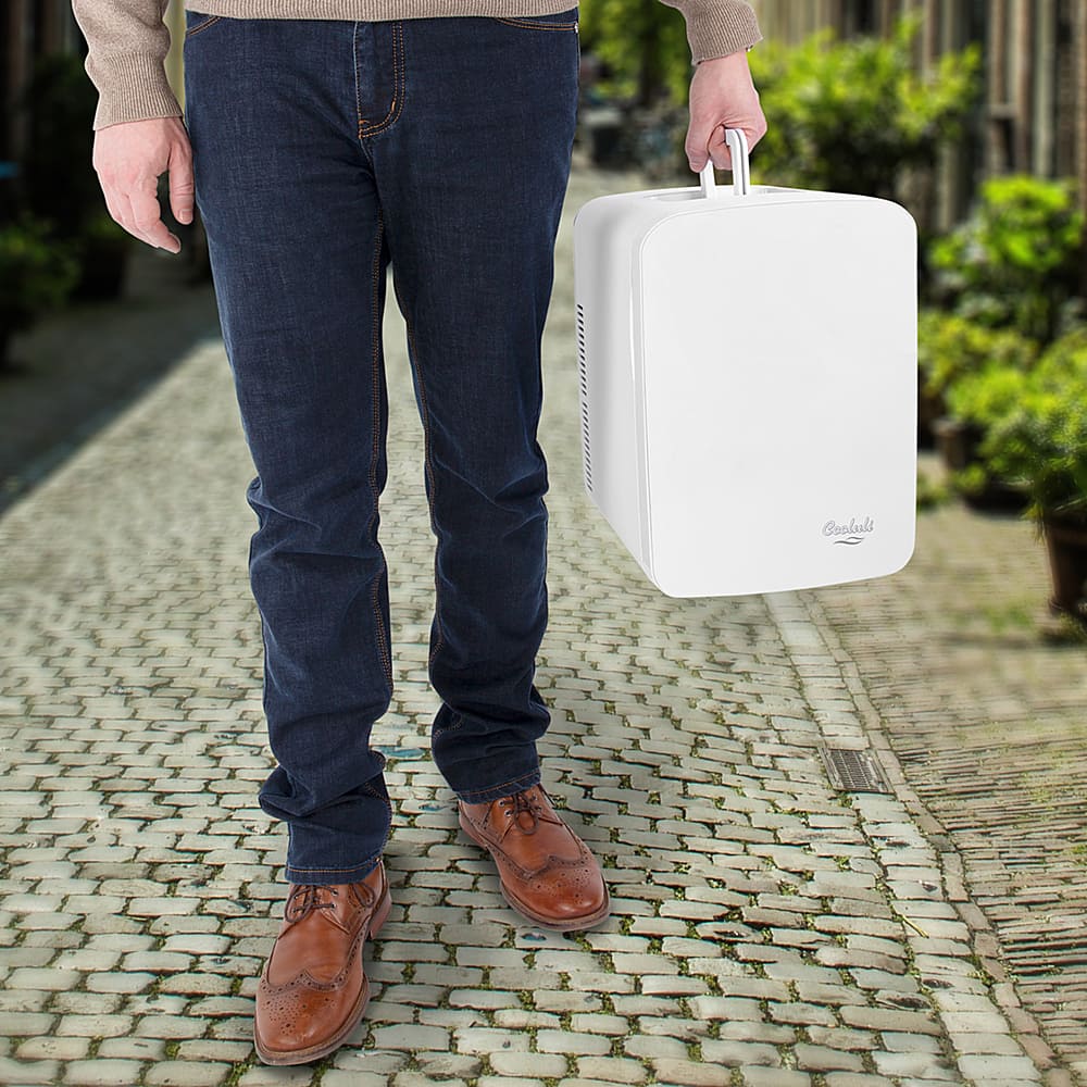 Cooluli - Vibe 0.5 Cu. Ft. Mini Fridge - White