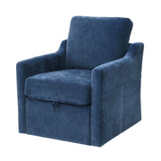 Swivel Arm Chair With Soft, Comfy Accent Chair For Living Room