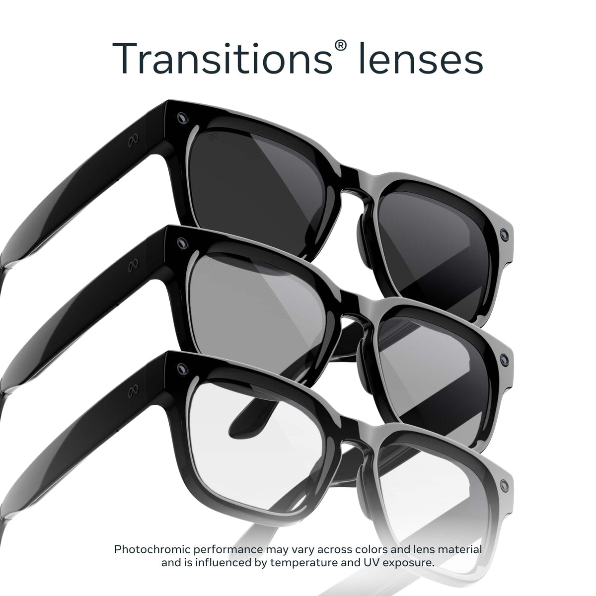 Meta - Adventurer Large - AI Glasses - Smart Features like 12MP Camera, Live Translate - 8+ Hour Battery- Polarized Grey Lenses - Classic Black