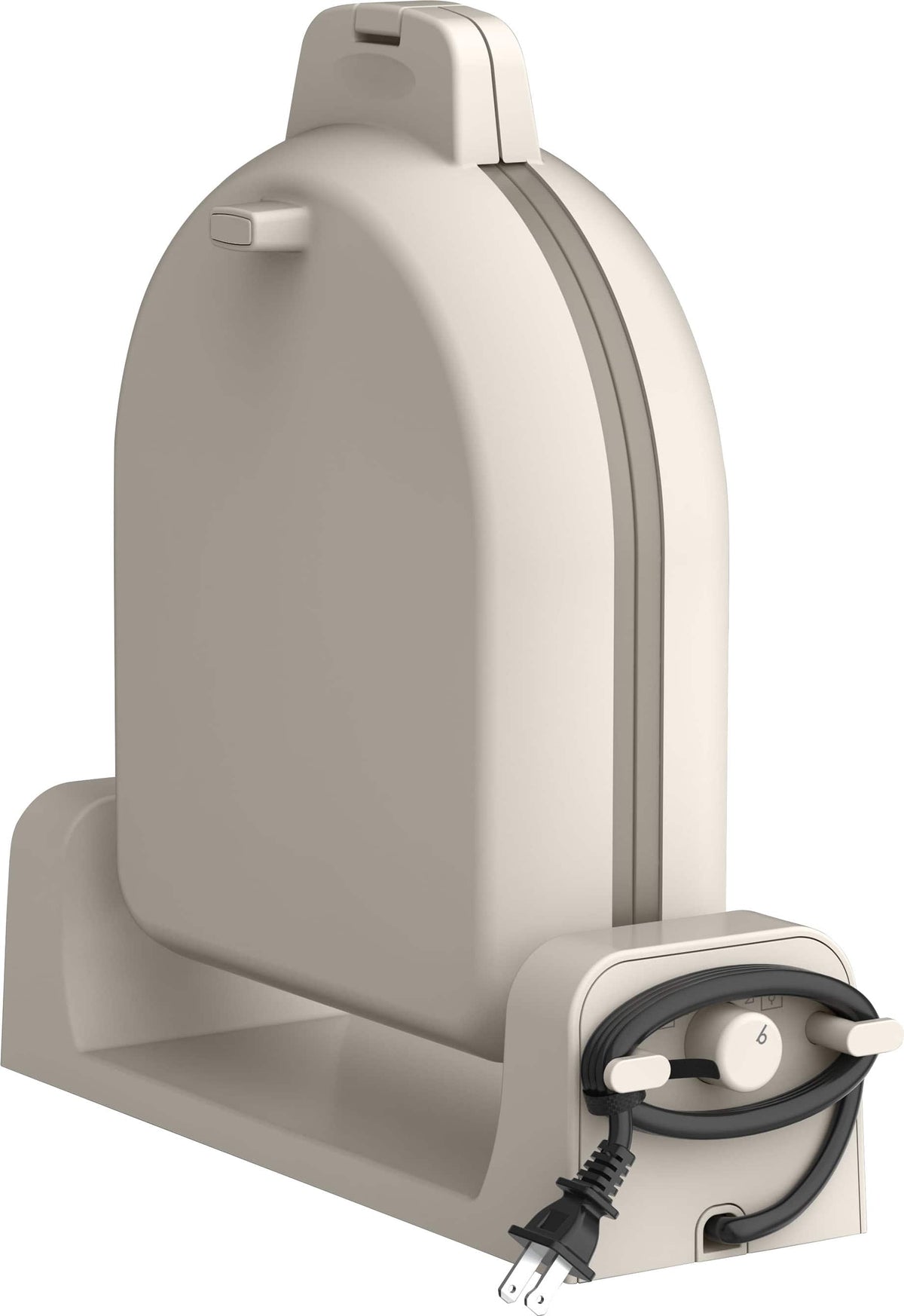 Bella - Fits-anywhere Kitchenware: Flip & Store Belgian Waffle Maker - Oatmilk