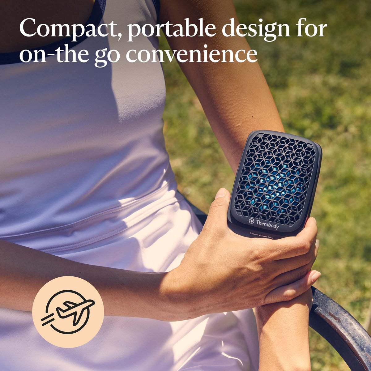 Therabody - RecoveryTherm Cube - Instant Hot, Cold & Contrast Therapy For Targeted Pain Relief - Black