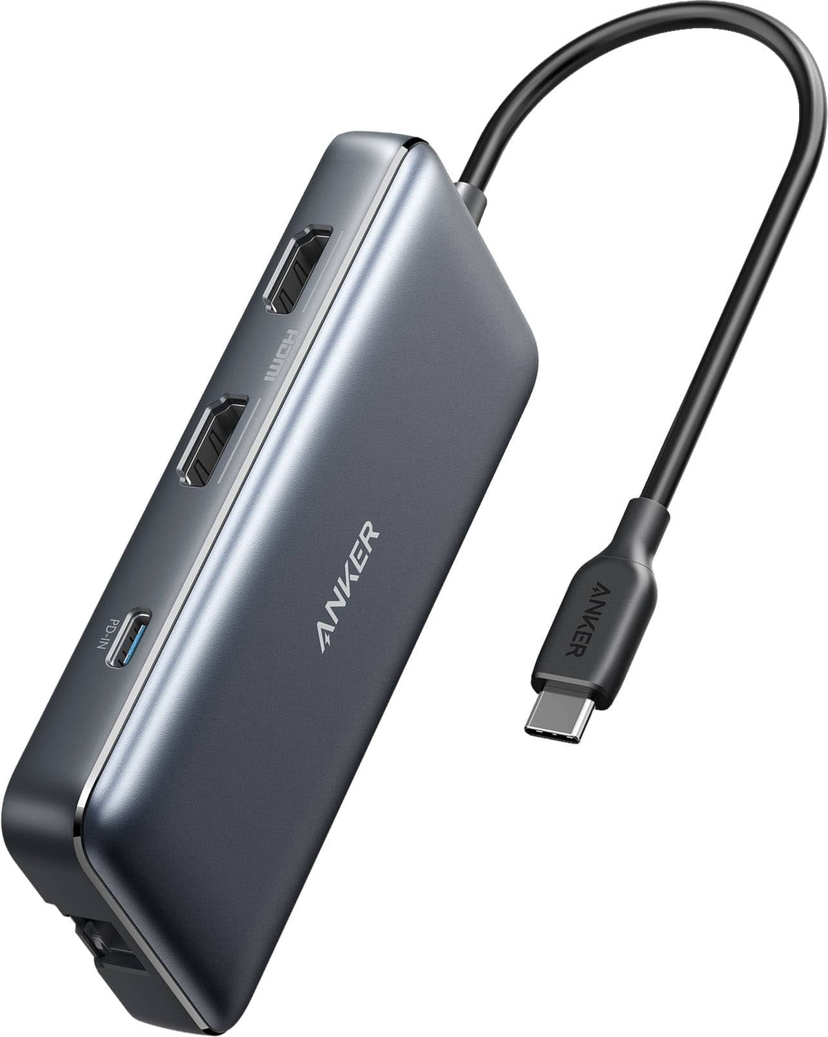 Anker - PowerExpand 8-in-1 USB-C PD Media Hub - Gray