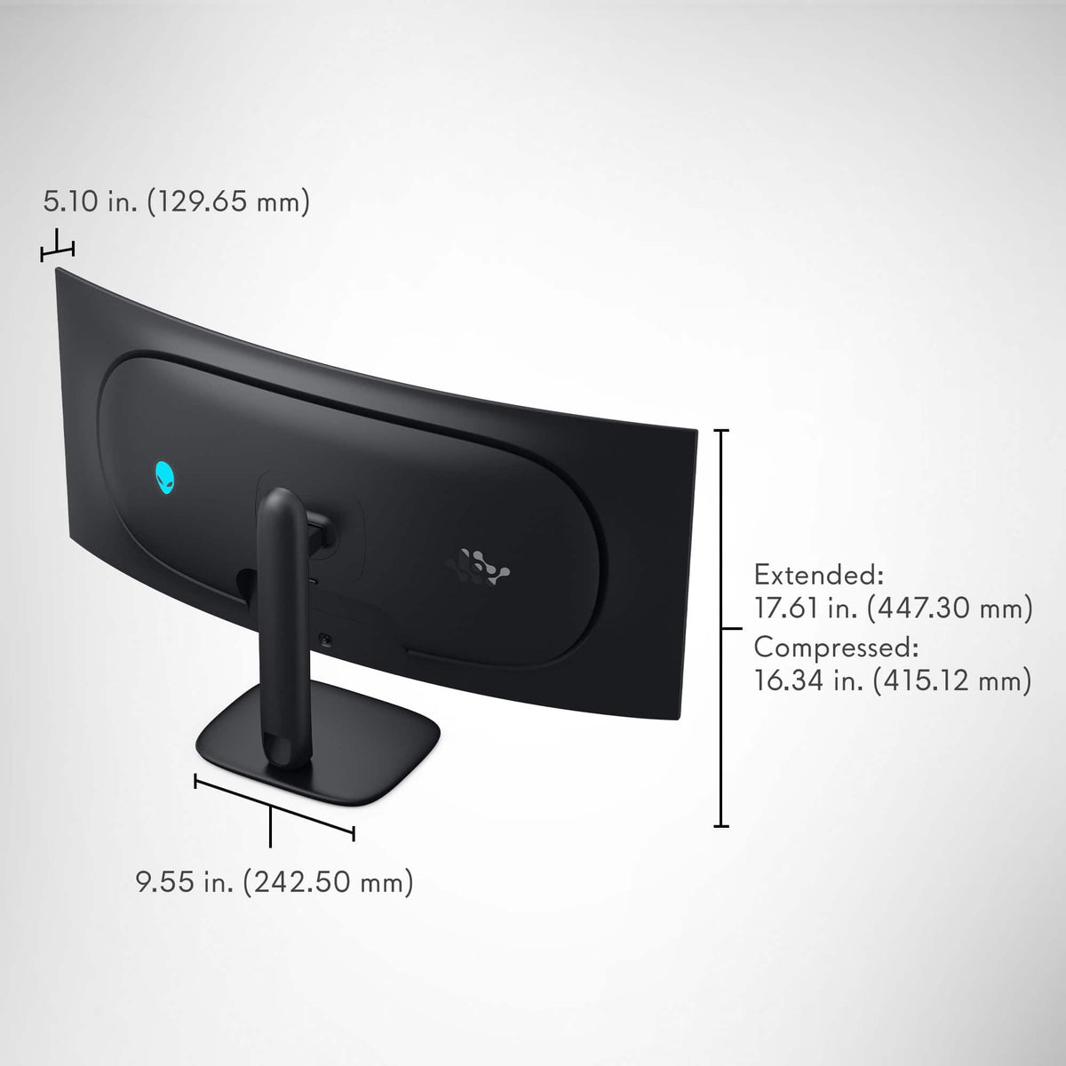 Alienware - 39" 5K OLED 330Hz 0.03ms FreeSync Premium Pro and G-SYNC Compatible Curved Gaming Monitor with HDR (HDMI, DisplayPort) - Black
