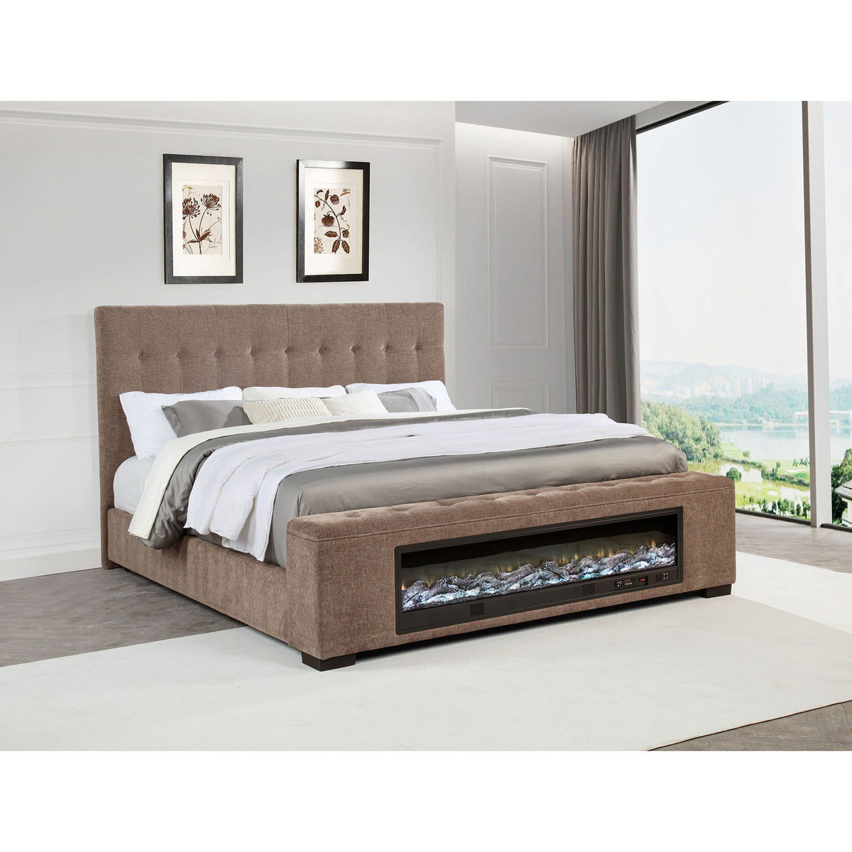 Crombie - Cama Con Función de Llama Visual