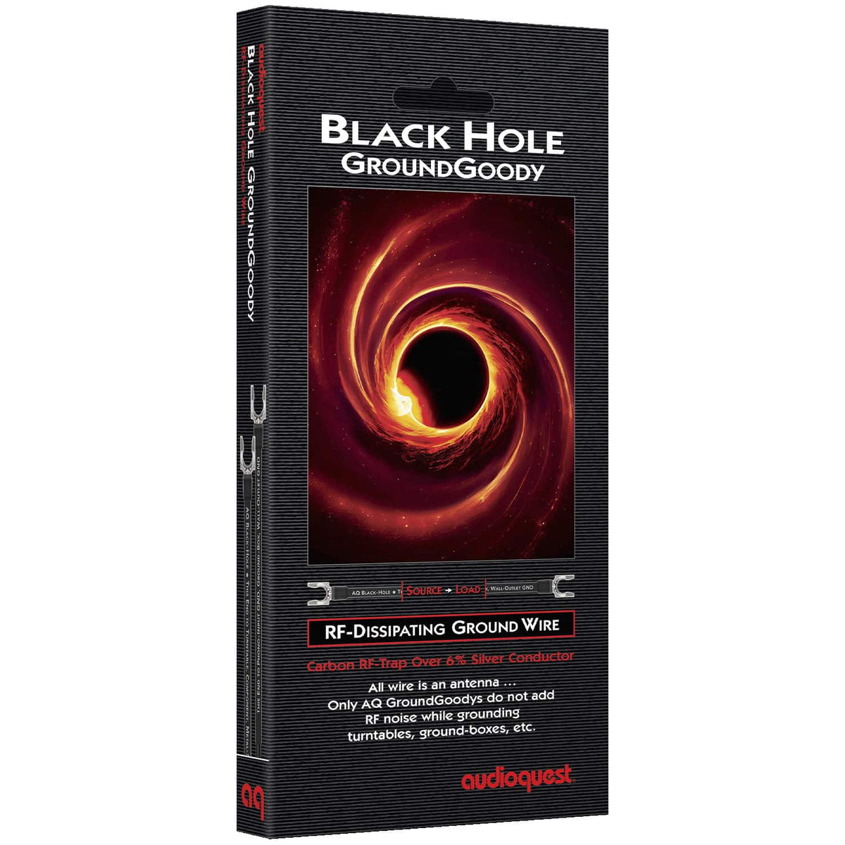 AudioQuest - Hole GroundGoody 9.8' RF-Dissipating Ground Wire - Black