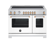Bertazzoni - 48" Master Series Induction Range - Bianco Matt/Gold - White