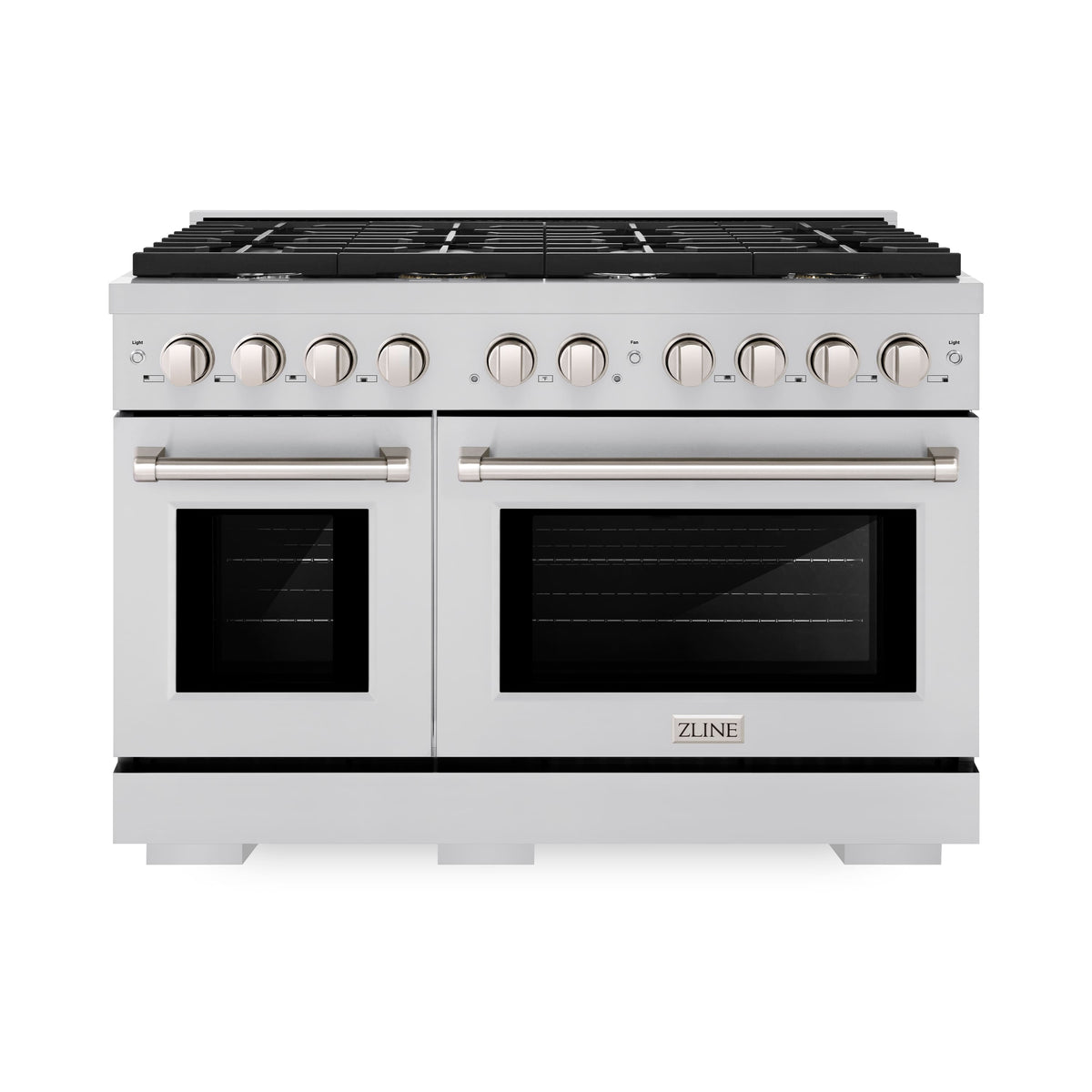 ZLINE - 48 in. Wide 8 Burner Paramount Double Oven Dual Fuel Range with Gas Cooktop (SDR48) - Stainless Steel
