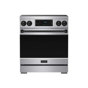 Gordon Ramsay Series by Thor Kitchen 4.8 Cu. Ft Freestanding Induction Range with Black Hardware - Stainless Steel